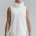 Nobull NWT  Women’s Sleeveless Polartec Cowl Fleece Hoodie - Large - White Photo 0