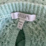 Delia's Delia’s Sea Foam Sparkly Bow Sweater Photo 3