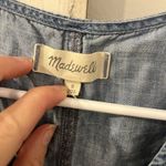 Madewell Denim Button-Front Sleeveless Easy Dress in Haslett Wash Size S Photo 4