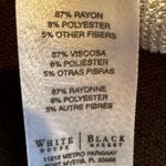 White House | Black Market Beaded Knit metallic White Silver & Light Brown SZ S Photo 9
