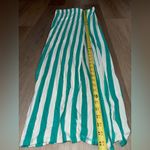 Body Central  Y2K Green & White Striped Maxi Dress - Size Large Photo 6