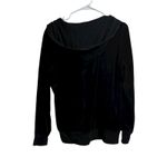 Ralph Lauren L-RL Lauren Active V-Neck Black Velour Pullover Hoodie Large Photo 6