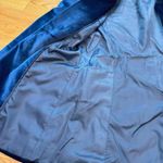 Reiss Velvet Single Breasted Suit Blazer in Blue UK8 Photo 8