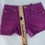 Baby Phat Purple Denim Shorts Size 10 Embroidered Pockets Y2K Photo 6