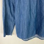 J.Crew  Factory Chambray Puff-Sleeve Top in Cotton-Tencel Blue Size XS EUC A875 Photo 10