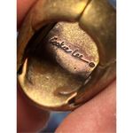 Adjustable Stretchy Large Tigers Eye Men or Women’s Statement Vintage Ring Brown Photo 7