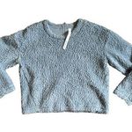 Lululemon Wool Whenever Crew Sherpa Boxy Sweater Womens 6 Blue Pullover Cozy Photo 0