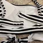 Xhilaration Black & White Ribbed Twist Front Bikini Top NEW Size XL Photo 8