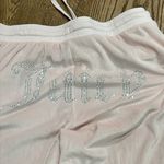 Juicy Couture , large pink, velour‎ sweats  with bling logo Photo 3