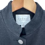 Velvet Graham & Spencer Evalyn Black French Terry Military Jacket Size XS Blazer Photo 3
