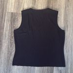 St. John  Women’s Ribbed Swearer Vest Size Business Casual Black Size large Photo 1