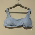 J.Crew NWT  Squareneck Bikini Top in Seersucker Size 3X Photo 1