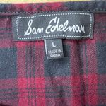Sam Edelman Gold Appliqués Red Plaid Spaghetti Strap Tunic Photo 2