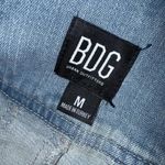 BDG Urban Outfitter Denim Pleated School Girl Jean Mini Skirt 3 Button Front M Photo 5