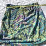 Vintage Y2K Boxx Gear Ruffle Mini Skirt Green Blue Design Size XL made i… Photo 4