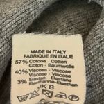 Brandy Melville  J. Galt Gray Ribbed Knit Long Sleeve Scoop Neck Sweater Top Sz S Photo 3