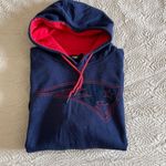 NFL  Women’s Patriots Hoodie Sweatshirt Football Team Logo Embroidered Blue Red X Photo 2