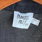 Princess Polly  Party Time Wrap Belted Goth Mini Black Dress Size 8 Photo 4