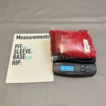 Cato Women's Plus Size 26 28W Red Sheer Ruffle Blouse Casual Photo 3