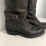 Frye  Dorado Suede Tall Riding Boots Buckle Size 6.5 Photo 1