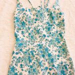 XOXO Vintage Y2K dresses white & blue linen floral dress Photo 5