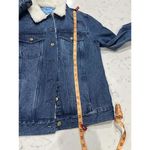 Draper James  Shearling Denim Jacket In Dark Wash Size XS NWT Retail $150 Photo 1