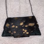 Kemestry clutch handbag purse women animal fur hair on front clasp magnetic Brown Photo 1