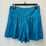 TCEC  boutique blue sparkly shorts turquoise size Medium Photo 0