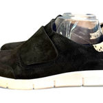 Vaneli Black Suede Oberon Snakeskin Detail Sneakers Size 10.5 Photo 0