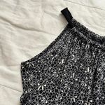 Y2K bow print high neck halter top with bow Size medium Black Photo 2