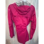 Columbia  Hot Pink Hooded Rain Jacket Belted Lightweight Women's Medium Photo 4