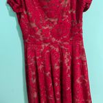 Windsor Red Lace Homecoming Dress Photo 1