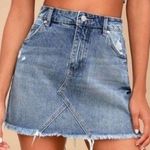 Rolla's Rolla’s Claudia high waisted distressed denim skirt A-line 29 Photo 0