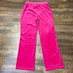 Juicy Couture Pink Velour Track Pants Logo Heart Women's Size Large Bling Y2K Photo 6