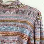 Cecelia Prado Anthropologie Knit Pastel Striped Balloon Sleeve Sweater Photo 5