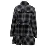 Jones New York Wool Blend Plaid Pea Coat L Photo 4