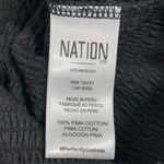 Nation Ltd  ily Smocked Black‎ Knit Top Size XS Open Shoulder Blouse Shirt Photo 6