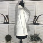 Apostrophe Embroidered Blazer Button Front Cotton Blend Cream Off White sz 2 Photo 6