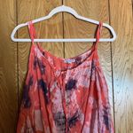 Tiare Hawaii  Womens One Size Multicolor Boho Print Cold Shoulder Blouse Top Photo 1