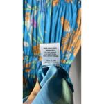 Current Air  Sereia Botanical Motif Pleated Midi Dress Women's Small Blue Floral Photo 5