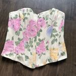 ZARA NWT  FLORAL SWEETHEART NECK CORSET Photo 9