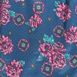 Pykettes Blazer Womens L Blue Pink Floral Print Vintage 80s 90s Cottagecore Size L Photo 5