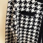 Sutton Studio Houndstooth Black White Cardigan 100% Merino Wool Petite Small‎ Size undefined Photo 1