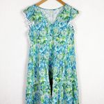 Lilly Pulitzer Lacie Swing Tiered Mini Dress Printed Pom Pom Cotton XS 272589 Photo 2