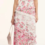 For Love and Lemons Rosalyn floral slip Maxi Dress Size Small Pink Photo 0