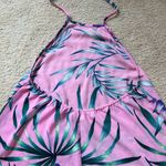 Show Me Your Mumu pink floral tie halter top short dress women size xs tropical Photo 2