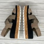 Sorel  Cameron Platform Slingback Sandals Taupe Sea Salt Leather Women's Size 8 Photo 2