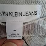 New Calvin Klein Jeans Camo Long‎ Sleeve Sweater Size Medium Gray Photo 2