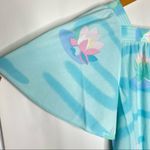 Floral Pastel House Dress partial Zip one side pocket No tags one size fits most Photo 5