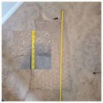 Alex Evenings  Lace Sequin Sheath Dress and Jacket Size 8Petite Gold Formal Event Photo 11